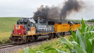 Southern Pacific in Iowa! Patched GP60 leads on Union Pacific's Oskaloosa Subdivision [4K]