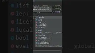 Using filter function with lambda function 