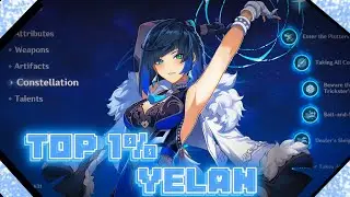 This is what the top 1% yelan looks like || genshin impact account reviews