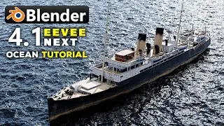 Blender 4.1 Secret: Create Stunning Massive Ocean in Minutes!🔥