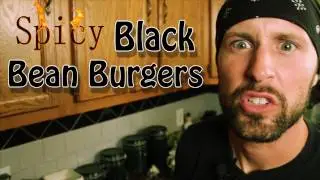 Black Bean Veggie Burgers - Cooking with The Vegan Zombie | ZOMBIE#7