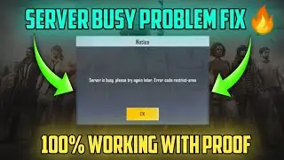 How to Fix Server Busy Problem in Pubg Mobile Lite | Pubg Mobile Lite Server Busy Problem Fix