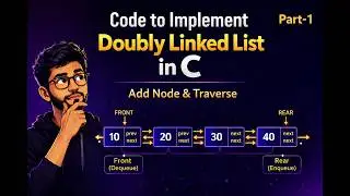 Implementation of Doubly Linked List in C | Part-I | Pritesh D. Patel | [ in Hindi ]