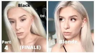Bleaching my hair at home | BLACK to BLONDE | Part 4 (FINALE)