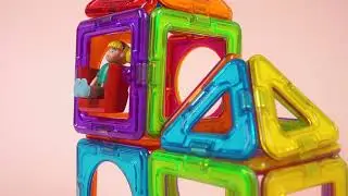 Magformers Basic Plus 26 + Девочка - видеообзор набора