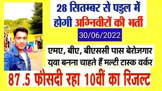 अग्निवीर भर्ती शुरू | Indian Army Bharti | Agniveer bharti 2022 | मल्टी टास्क वर्कर भर्ती | MTW