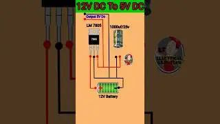12v to 5v converter || how to make 12v to 5v convert #12v #5v #converter #shorts #youtubeshorts