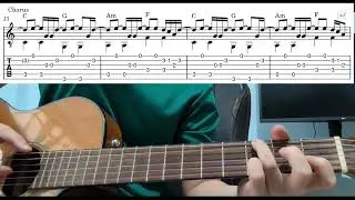 Black Dog (Taylor Swift) - Easy Fingerstyle Guitar Playthrough Lesson With Tabs
