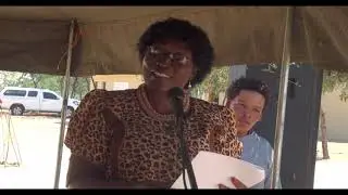 Ministry of Education handover classrooms & hostel facilities at Denui village school in Tsumkwe.