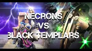 NEW BLACK TEMPLARS vs NECRONS with a TITAN! Warhammer 40k battle report 2000 points