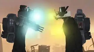 titan cameraman (boom dag) vs infected titan cameraman (Winchester) animation