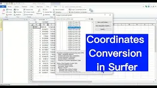 How to Convert Coordinates Using Surfer software | Coordinate system change
