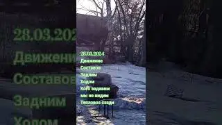 Люди бегите мы едем в слепую. Движение составов задним ходом в жилом секторе.