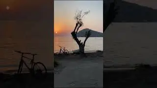 закат на море...