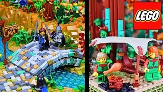 Building a Stone Arch Bridge & Forest Camp For My Lego Medieval Blacksmith Diorama