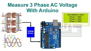 Measure 3 Phase AC Voltage With Arduino With Code and Circuit || Proteus Simulation