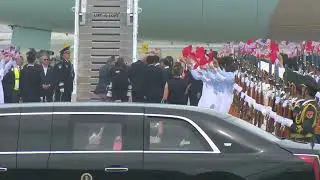President Trump Departs Beijing, China