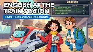 Real English at a Train Station 🚆 | How Native Speakers Buy Tickets & Ask for Help