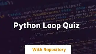 python loop quiz
