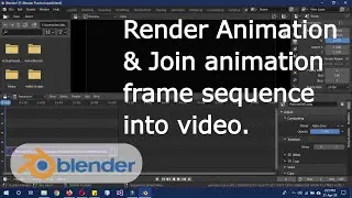 How render an animation & turn a frame sequence to a movie file blender 2.82 English