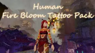 Guild Wars 2:  Human - Fire Bloom Tattoo Pack