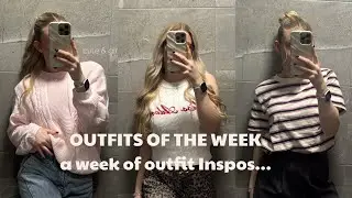 What I wear in a week | outfit inspiration | as a 9-5 girly✨🍒🫧