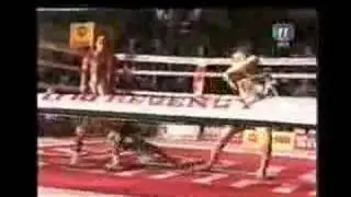 Kids demonstrating deadly Muay Thai techniques