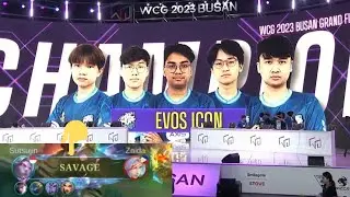 MOMEN EVOS ICON SAVAGE DAN JUARA WCG 2023 VS ECHO PH