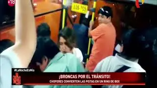 Choferes se agarran a golpes frente al caótico tráfico de la ciudad