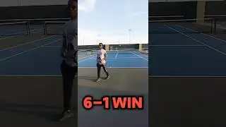 RECREATIONAL TENNIS: Full Match 6-1 WIN 