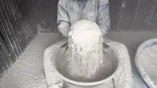 ASMR POWDER PLAY IN BOWL WITH SPONGES AND BOX PT 1 #ASMR #powderplay