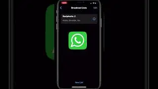 WhatsApp Broadcast List l #smartphone #whatsappstatus #whatsapp #broadcastlist #whatsappvideo