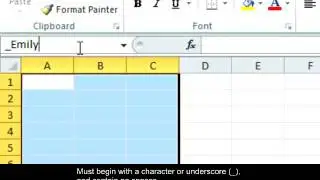Microsoft Office Excel PC: Working with Ranges