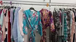Robe Hunting - 2 Satin Floral Robes at a thrift store #style #fashion #thrifting