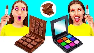 Real Food vs Chocolate Food Challenge | Crazy Challenge by KiKi