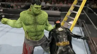 Wrestling's Marvel: Hulk vs Batman - Hulk Takes on Batman in WWE Ring! Unveiling Superhero Might