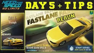 NFS No Limits | (rerun) Fastlane | Nissan Silvia Spec R - Day 5 - WINNING + TIPS