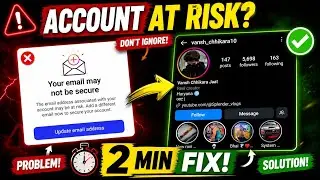 Instagram Email May Not Be Secure Fix 2026 | Update Email Address Instagram Problem Solution