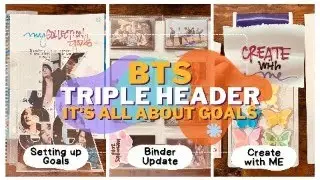 Goals, Binder Update, and Create with Me | BTS Photocard Collection | January 2024
