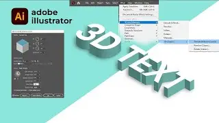 how to make 3d text  adobe illustrator 2023