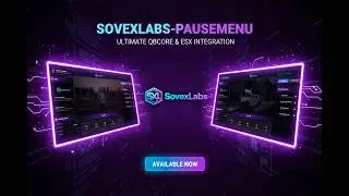 Sovex Pause Menu | Premium Cinematic UI for FiveM (ESX/QBCore)