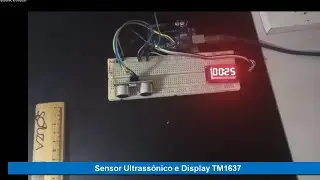 Medindo distância com ultrassonic e tm1637