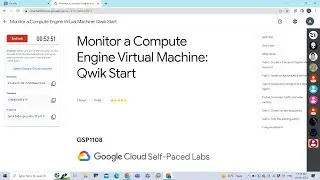 Monitor a Compute Engine Virtual Machine: Qwik Start 