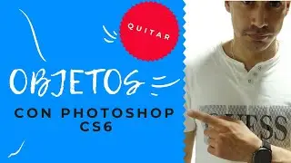 how to REMOVE or DELETE objects and people with photoshop CS6 (2021) magnetic lasso tool