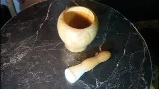 Ручка из пестика и чаша из ступки