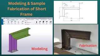 Modeling and Sample Fabrication of Support Frame | Tekla Structures | BIMINDC | TAMIL