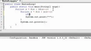 Nested for loop - Java