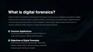 What is Digital Forensics?