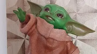 Pintura realista de olhos Baby Yoda The Child parte 4