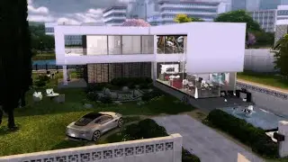 The Sims 4: Extraordinary modern home sticks out open living space